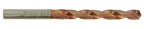 TIVOLY 11454160250 Lot de 10 Forets HSS Furius Revêtu FUSIO, pour Le Métal, Taillé Meulé Ø 2, 5mm