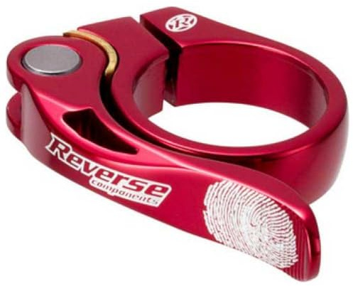 Reverse Long Life Sattelklemme mit Schnellspanner 31.8mm rot