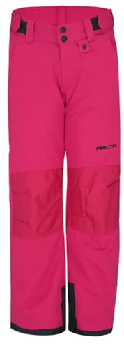 Arctix Kids Snow Pants with Reinforced Knees and Seat, Fuchsia, X-Large Husky