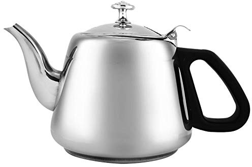 VIFER Theière Inox Avec Infuseur, 1.5L/2L Bouilloire En Acier Inoxydable, Theiere De Coffee Résistant À La Chaleur Avec Ergonomique Poignée pour Service A Thé, Café, Eau, 1.5L