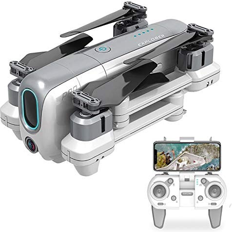 BaiTTang Drone GPS con Fotocamera 4K (Zoom 50x) per Adulti, 5G WiFi FPV Video Live Video Pieghevole RC Quadcopter, Distanza da 1 km RC, seguimi, 25 + 25 Minuti Volo a Lungo Termine