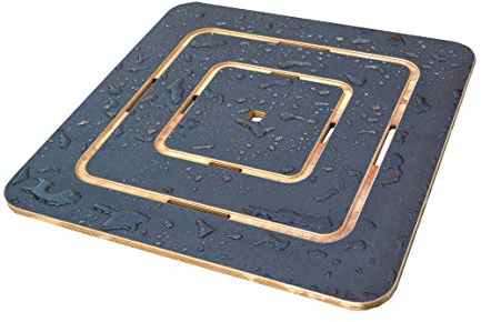 Castelmerlino 138 Pedana Doccia in Compensato Marino Supergrip Antiscivolo cm 60 x 60 per Piatti Doccia cm 80 x 80