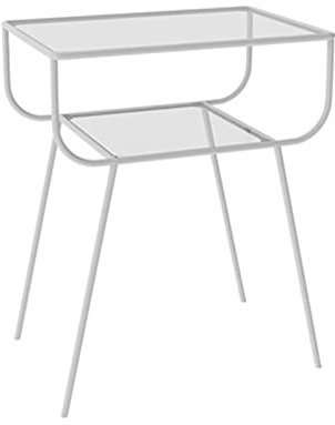 TOMYEUS Table Chevet 1pc Petite Table de Chevet de Chevet Teectes Table de Chevet Moderne Table de Chevet Chambre Meubles Fer à Repasser Cabinet de Rangement Table Chevet (Color : White)