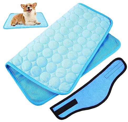 Ipetboom Cooling Bandana Neck Wrap Lightweight and Foldable Design with Ice Silk Material Dog for Small and Medium Dogs for Outdoor Activities and Travelling