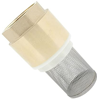 UYSELA Clapet Anti-Retour En Laiton Avec Filtre, Pour Pompe 1/2 3/4 1 1-1/4 1-1/2 2 2-1/2 3 Pouces Crépine de Clapet de Pied D'Aspiration Sans Retour 1 Pièces/Dn50