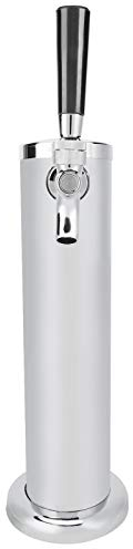 Pressurized Growler Tap System, Stainless Steel Beer Draft Tower Dispenser 64 Oz Portable Keg Setup for Homebrew and Commercial Use