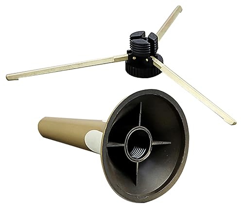 Toyvian Portable Trumpet Stand Holder Metal 3-leg Small Size Gold Trumpet Support Stand for Brass Instrument Accessories