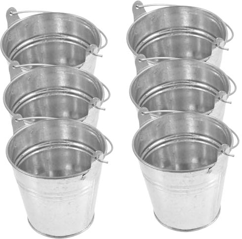 VILLFUL Süßigkeiten Eimer 6St Mini-Eiskübel kleiner Süßigkeiteneimer Süßigkeiten Geschenke hochzeitsdeko Dekor Mini Eiseneimer