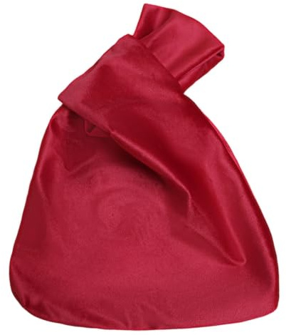 Anopo Borsa da Polso con Nodo da Donna Piccole Borsa Tote Borsa da Sera Elegante Rosso