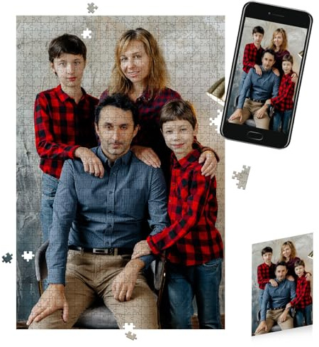 Lifemaison Personalisiertes Puzzle mit eigenem Bild,Puzzle personalisiert Foto 1000 Teile,Individuelles Puzzle selbst gestalten,Gestalte Dein Fotopuzzle für Geburtstage,Muttertag,Valentinstag