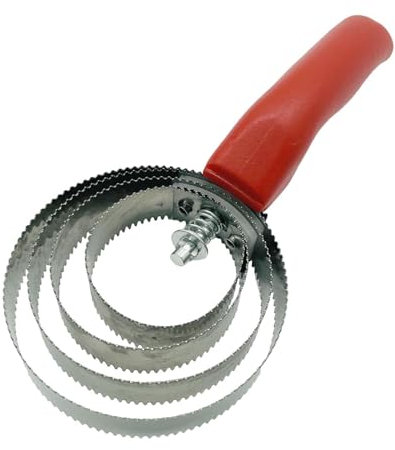 perfk Striegel mit 4 Ringen, Pferdepflegezubehör, multifunktionale Metallstriegelbürste, Fellpflegewerkzeug für Pferde, für Hunde, Ziegen, Schafe und, Rot