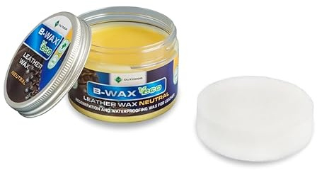 TYRCHEM FOR Outdoor B-WAX eco 100g/125ml Regenerations- und Hydroisolationswachs für Leder, Bienenwachs, Lanolinwachs, Carnaubawachs, neutral, farbig, Schuh-Pflege