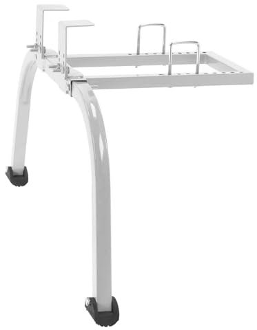 Scaletta stabilizzatore, distanziatore per Scala con Manico Regolabile e Sicuro, distanziatore per Scala Parete per dipingere, Pulire grondaie e tetti (Grigio-Argento)