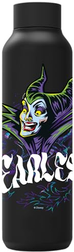 QUOKKA SOLID X DISNEY | BOTELLA TÉRMICA DE ACERO INOXIDABLE DOBLE PARED | VILLAINS MALEFICENT