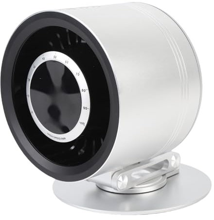 Portable Fan Battery Operated, Foldable 100 Gear Speed Rotating Rechargeable Mini Table Fan with Strong Airflow, Ultra Quiet Personal Desk Fan for Home Office Bedroom Dorm