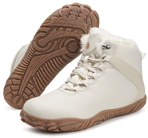 Barefoot Botas Invierno Hombre Mujer Cálido Impermeable Forradas Botines de Nieve Cálido Antideslizant Outdoor Ligero
