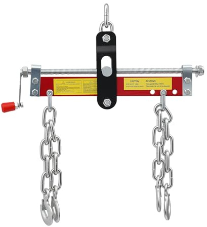 POTYYH Werkstattkran Positionierer, Balancierer Motorbrücke Motorträger Motorkran Motorheber bis 900kg für Werkstätten, Baustellen und Fabriken, Kettenlänge 28.5 cm