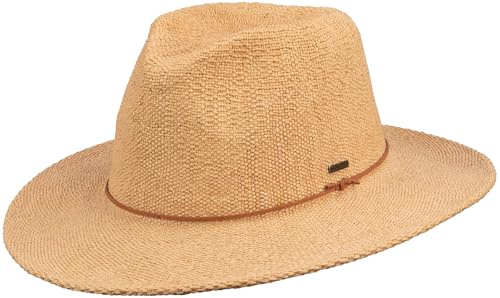 SCIPPIS Kanto Strohhut – Leichter Papierstroh Sommerhut mit breiter Krempe & Lederband – Traveller Hut Natur – atmungsaktiv & stilvoll