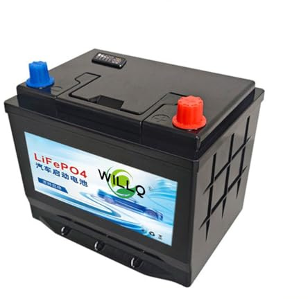 WILLQ Batería Litio Recargable para automóvil Arranque y Parada 12V 50Ah 60Ah 70Ah 80Ah 90Ah 100Ah 110Ah batería LiFePO4 automotriz de Alto Rendimiento sin Mantenimiento,213r/l 60ah