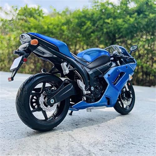 MPODYTSF Maßstabgetreues Modell 1:12 Für Kawasaki Für Ninja ZX-6R ZX6R ZX 6R 6 Druckguss-modellsammlung Hobbyspielzeuggeschenk Offroad-Motorrad(Blu)