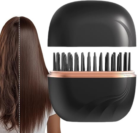 Cepillo Alisador de Cabello Sin Cable - Accesorios De Peinado Portátiles,Peine Alisador Mini | para Chicas Mujeres Viajeros Profesionales Ocupados Salón Vacaciones Uso Diario