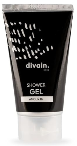 Gel Douche pour Femme 50ml | Parfumé à l'Iris & Musc, Doux & Crémeux | Shower Gel divain.117 | divain.Parfums