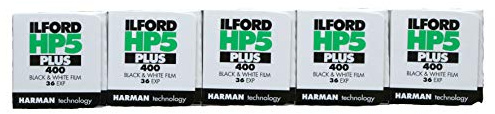Ilford HP5+ Pellicule Photo 35mm, 36 expositions, 5 Rouleaux