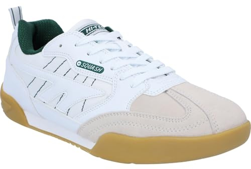 Hi Tec Men's Squash Classic Trainers, White Dark Green, 4 UK