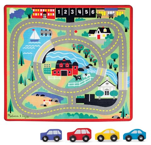 Melissa & Doug | Alfombra De Calles De La Ciudad | Juegos de Mesa | 3+ Years