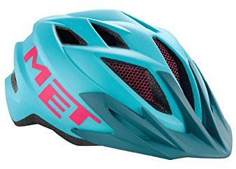 MET Fahrradhelm Crackerjack, Blue/Magenta, 52-57 cm, 3HELM82UNAZ