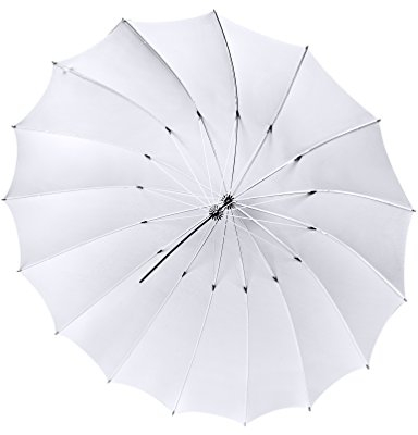 Bresser SM-08 Jumbo - Paraguas translúcido (162 cm), Color Blanco