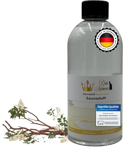 Dufte Momente Saunaaufguss-Konzentrat Indischer Palisander – 500 ml – warm & holzig – konzentriert & ergiebig – Profi-Qualität gemäß DVN:5204 getestet – vegan & Made in Germany