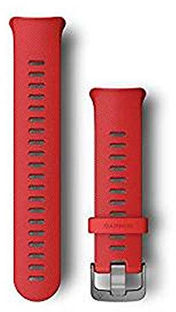 Garmin Official Forerunner 45/45 Plus Replacement Watch Band, Original accessory, Fits wrists with a circumference of 129-197mm, Silicone, Lava Red