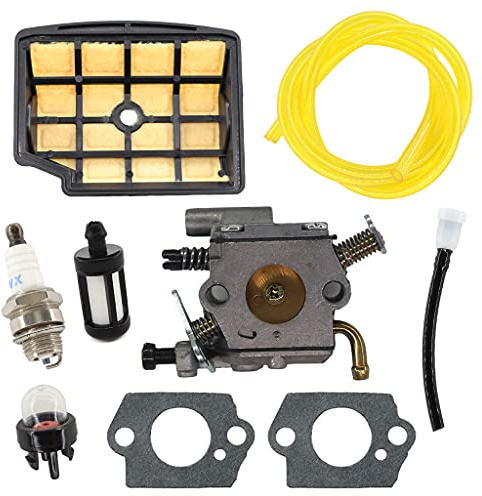HURI Vergaser mit Dichtung Benzinfilter Luftfilter für Stihl MS 200 MS 200T 020 020T Kettensäge C1Q-S126B 1129 120 0653