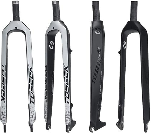 STRTG Carbongabel Straight Tube Fahrradgabel Hard Carbon MTB Gabel 26/27,5/29 Zoll Vorderradgabel für Fahrrad Leichte Fahrradgabel F,26inch