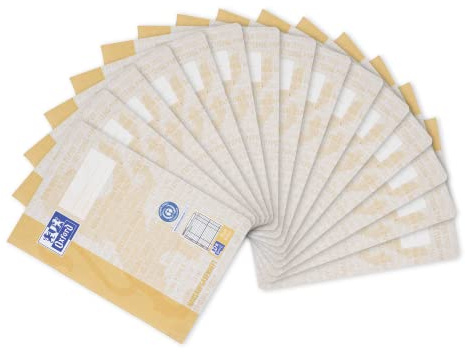 Oxford Recycling Hausaufgabenheft A5, 48 Blatt, /m², 10 Stück