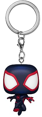 Funko Pop! Keychain: Spider-Man: Across the Spiderverse - Keychain 1 - Spider-man Novelty Keyring - Collectable Mini Figure - Stocking Filler - Gift Idea - Official Merchandise - Movies Fans