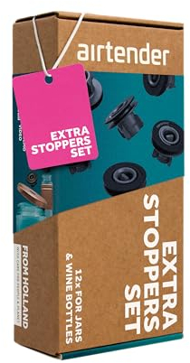 Airtender - LOT DE 12 BOUCHONS SUPPLEMENTAIRES POUR POMPE A VIDE - AIRTENDER