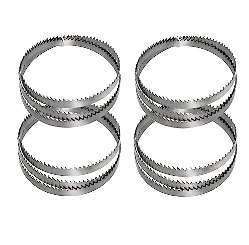 Sankuai Set di 4 Lame per Sega A Nastro 1425 mm x 6,35 mm x 0,35 mm x 14 ZpZ SK5 Lega di Acciaio per Legno