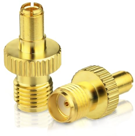 Bingfu SMA Female to TS9 Male Adapter for 4G LTE Router Mobile Hotspot MiFi Router Cellular Broadband USB Modem Dongle Adapter 2-Pack