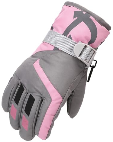 Clacce Skihandschuhe Kinder, Snowboard Handschuhe Schneehandschuhe Winter Fäustlinge für 3-16 Jahre Mädchen und Jungen Skifahren Snowboard Reiten Laufen Wandern