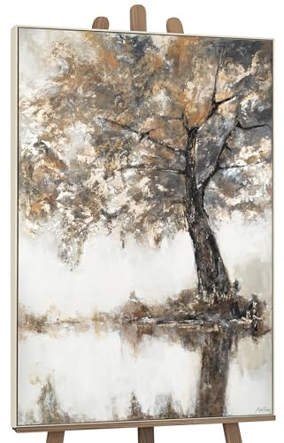 YS-Art Luxus Abstrakt Acrylbild lyrischer Baum handgemalt Natur