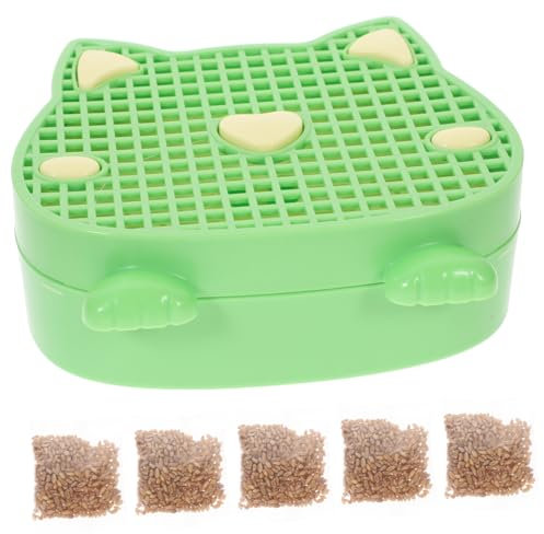 OFFSCH Hydroponischer Katzengras-pflanzkasten Erdloser Pflanztopf Für Katzenpflanzen Praktische Katzengras-Box Für Haushalte Einfache Pflege Und Wiederverwendung