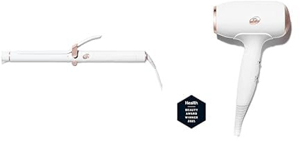 T3 SinglePass Curl Professioneller Lockenstab Langer Locken + T3 Fit Kompakter professioneller Haartrockner mit Ionentechnologie