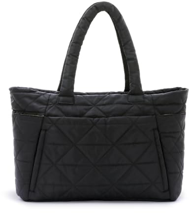 OPLERT Bolso tote acolchado para mujer, bolso de hombro ligero y grande con compartimentos para viajar, ir al trabajo o al gimnasio