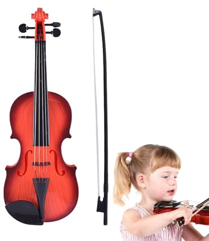 Giocattolo Per Violino Per Bambini - Fai Finta Di Suonare Strumento Di Violino Realistico, Giocattolo Per Violini Per Bambini Principianti, Violini Per Imparare A Viaggiare A Casa, Collezione Di C
