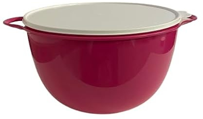 Tupperware59 Jumbo Thatsa Mixing Bowl 59 Cup In Hot Pink with White Seal