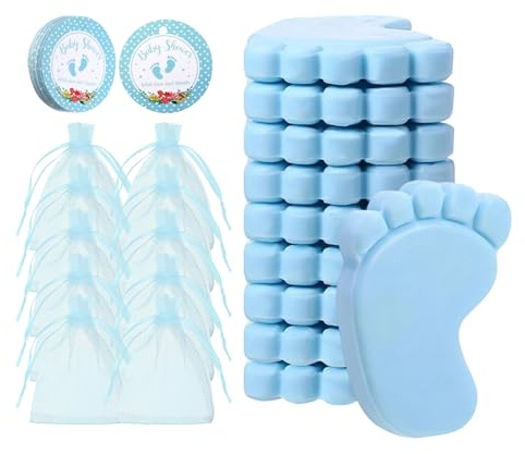 Regalo di sapone rivelatori di genere, set di 10 impronte | saponi fatti a mano – regalo profumato per festa prenatale, matrimonio, festa prenatale, con tocco personalizzato, ideale per