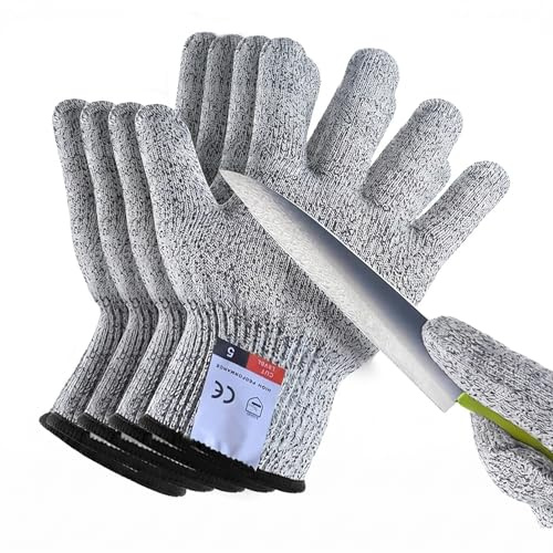 2Pairs Cut Resistant Gloves for Children,Cut Proof Gloves Level 5 Protection,Lightweight Protective Gloves,Anti Cut Safety Work Gloves for Kids,Protective Kitchen Gloves Food Grade for Cooking Cutting