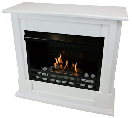 Kaminbau Mierzwa Ethanolkamin Gelkamin Lukas Deluxe Weiß